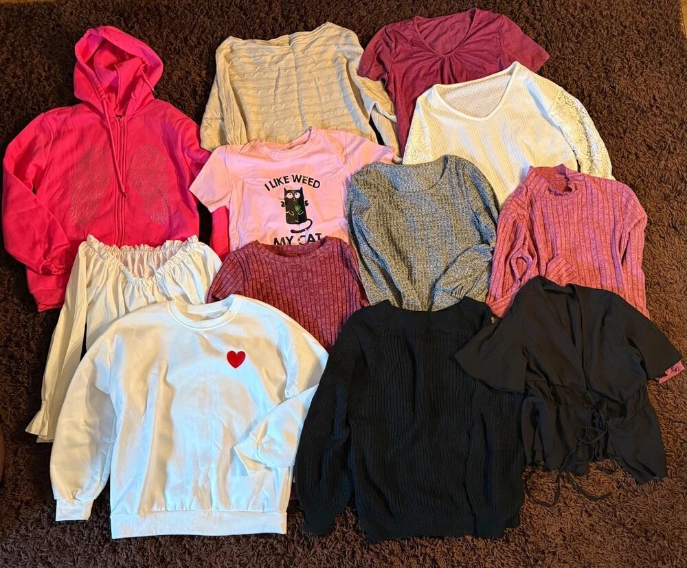 Lot of 36 Women's Tops Multiple Sizes Styles Some NWOT Great Variety School Work